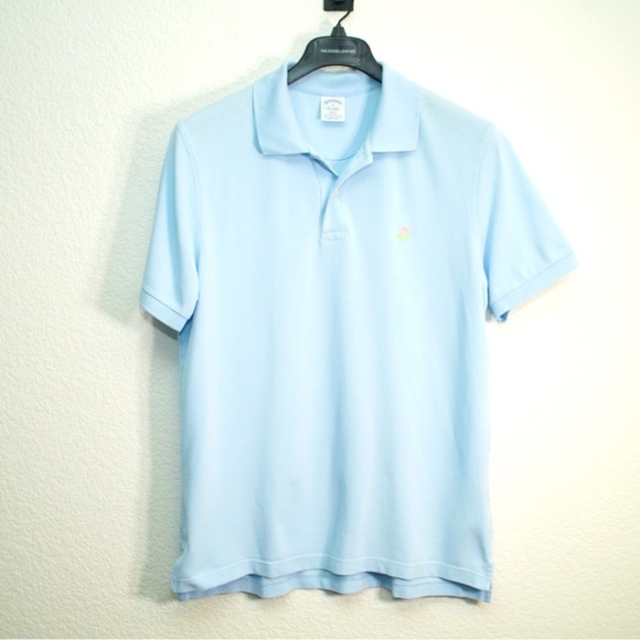 Brooks Brothers Other - Brooks Brothers Men’s Performance Polo Slim Fit Light Blue Supima Cotton Size XL